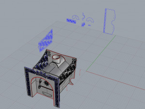 stove fun decor and frame 3D Model