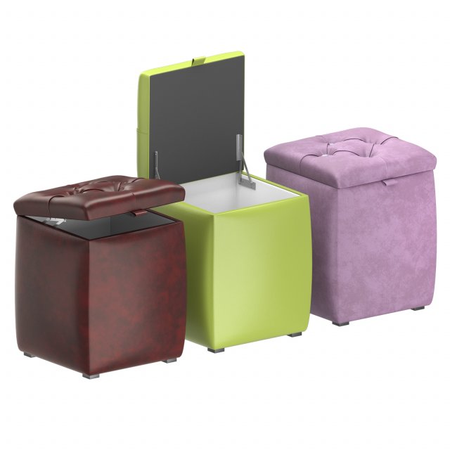 pouffe - 11 colors 3D-Modell .c4d .max .obj .3ds .fbx .stl .blend 
