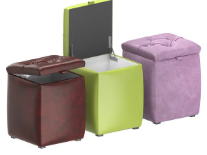 poef - 11 kleuren 3D Model