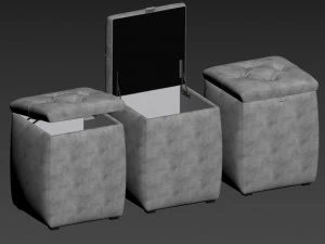 pouffe - 11 colors 3D Model
