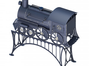 stove train 3D Model