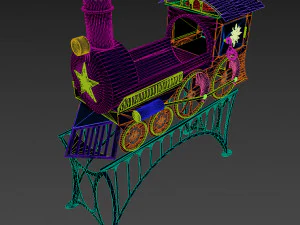 stove train 3D Model