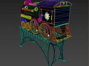stove train 3D Model