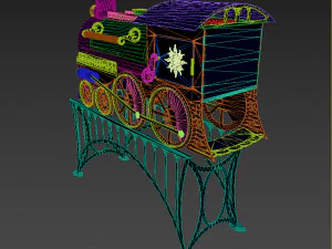 stove train 3D Model