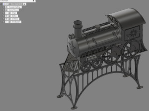 stove train 3D Model