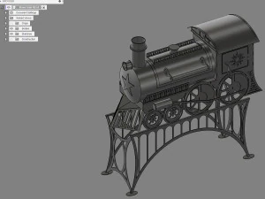 stove train 3D Model