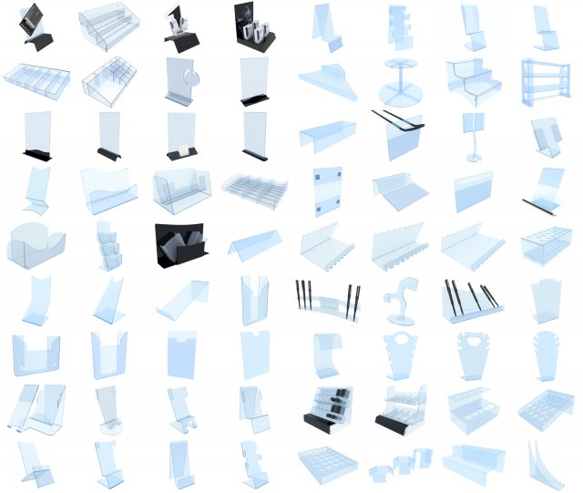 plastic products - 74 models 3D Model .c4d .max .obj .3ds .fbx .stl .blend 