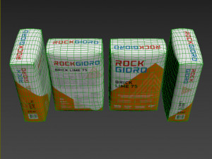 bag of cement Model 3D