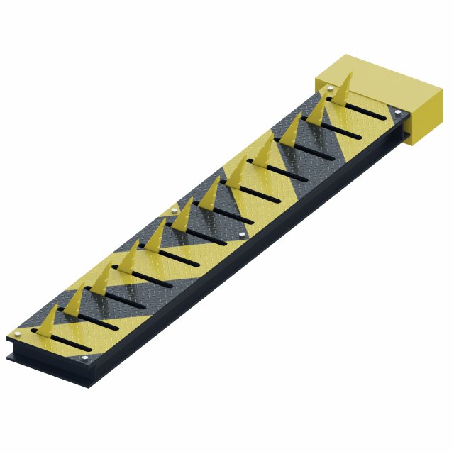 road spikes rose low poly 3D मॉडल .c4d .max .obj .3ds .fbx .stl .blend 