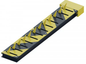 Stra&szlig;enspikes stiegen in niedrigem Poly 3D Modell