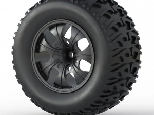 brinquedo de roda de caminh&atilde;o monstro Modelo 3D