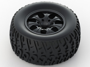 monster truck wheel toy 3D Model