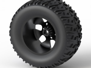 monster truck wheel toy 3D Model