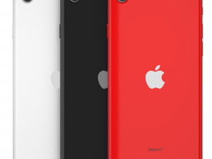 iphone se 2020 and case 3D Model