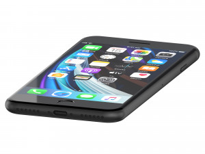 iphone se 2020 and case 3D Model