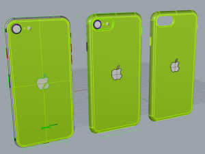 iphone se 2020 and case 3D Model