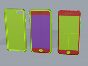 iphone se 2020 and case 3D Model