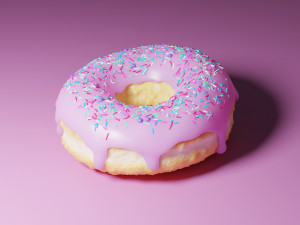 donut and coffee Modelo 3D