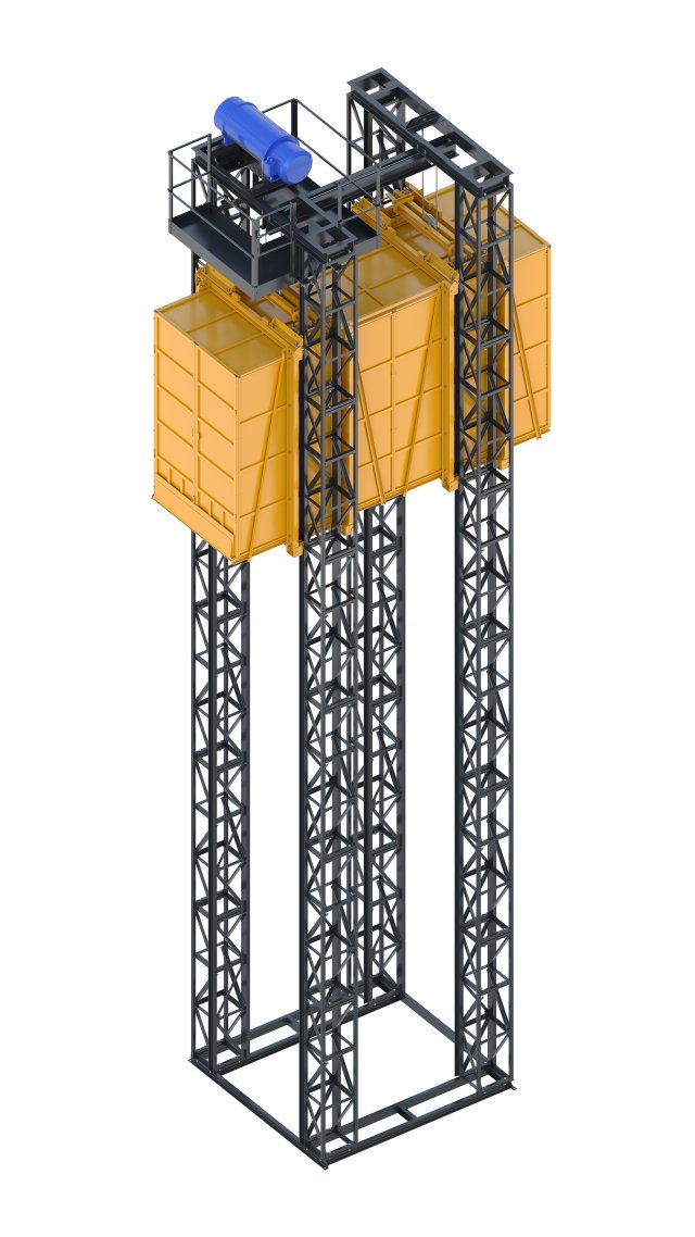 industrial lift - neighbors 3D 模型 .c4d .max .obj .3ds .fbx .stl .blend 