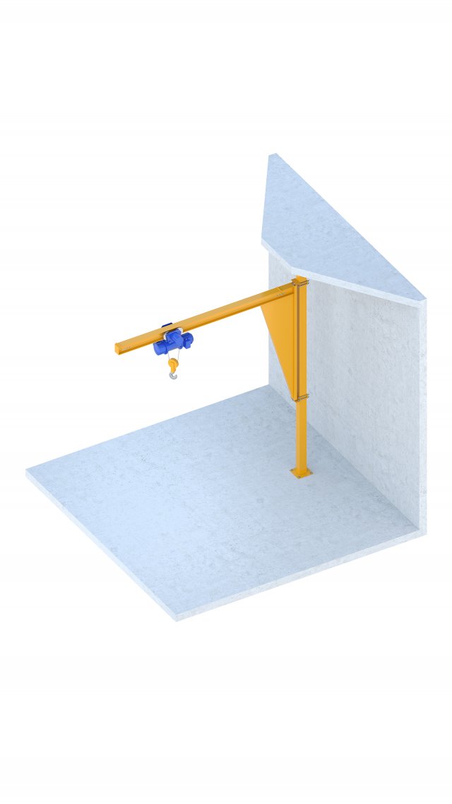 industrial lift - spacer crane 3D Model .c4d .max .obj .3ds .fbx .stl .blend 