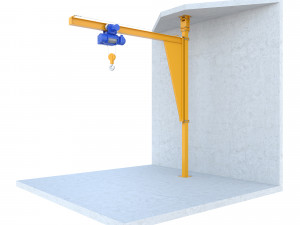 industrial lift - spacer crane 3D Model