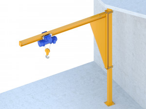 industrial lift - spacer crane 3D Model