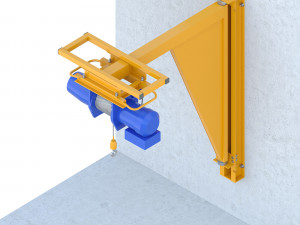 industrial lift - spacer crane renaissance construction 3D Model