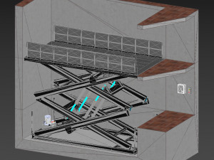 car lift 1 3Dモデル
