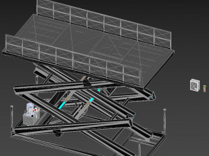 car lift 1 3Dモデル