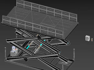 car lift 1 3D Model
