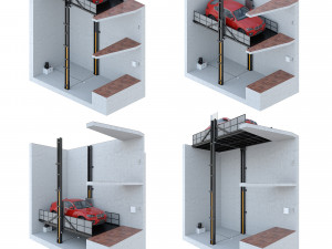 car lift 2 3D Model