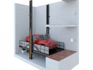 car lift 2 Model 3D