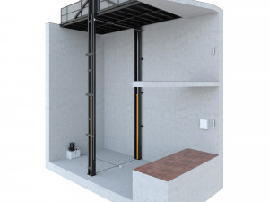 car lift 2 Model 3D