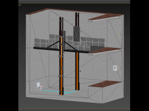car lift 2 Model 3D