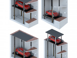 car lift 3 3D Model