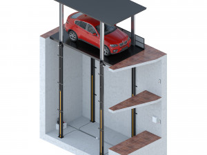 car lift 3 Modelo 3D