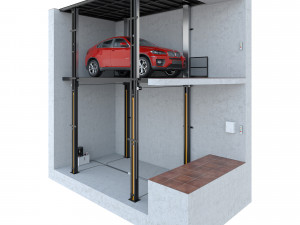 car lift 3 Modelo 3D