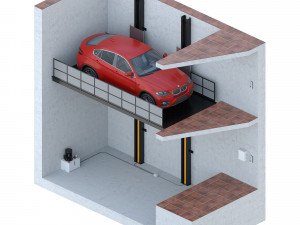 car lift 5 3D Model