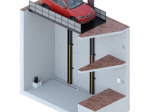 car lift 5 3D Model