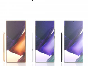 samsung galaxy note 20 ultra all color 3D Model