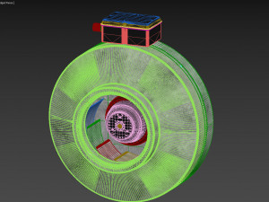industrial fan round 3D Model