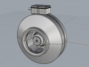 industrial fan round 3D Model