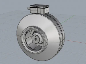 industrial fan round 3D Model