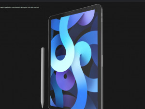 apple ipad air 4 2020 3D 模型