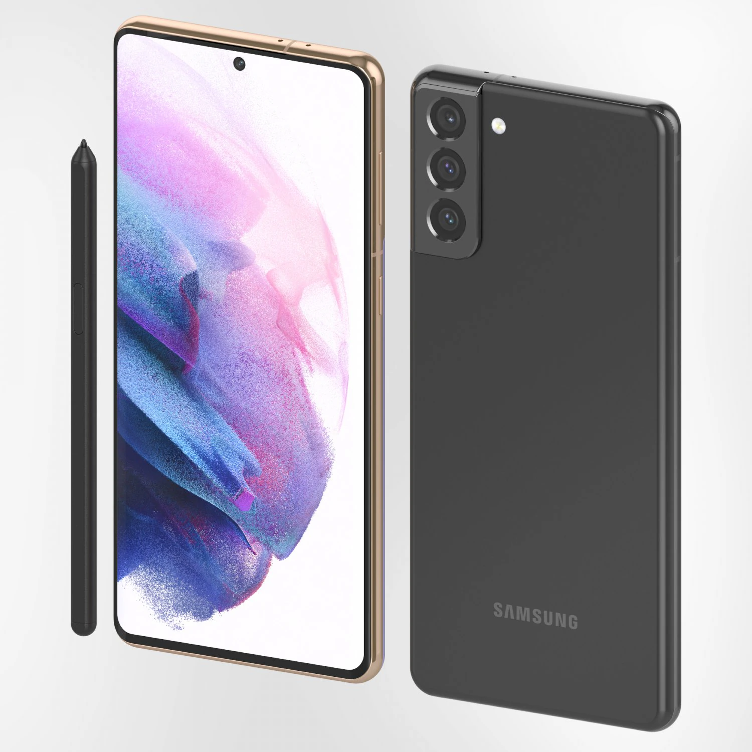samsung galaxy s21 plus 3D Model .c4d .max .obj .3ds .fbx .stl .blend
