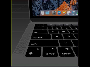 macbook pro 13 - 2020 3D 模型