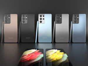 samsung galaxy s21 - s21 plus - s21 ultra - smarttag - spen 3D Model