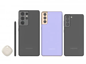 samsung galaxy s21 - s21 plus - s21 ultra - smarttag - spen 3D Модель
