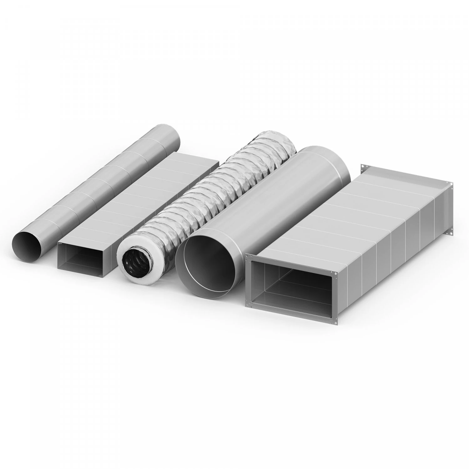 air ducts 5 models 3D Model .c4d .max .obj .3ds .fbx .stl .blend 