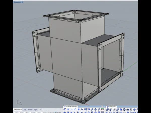 produtos de ventila&ccedil;&atilde;o em formato retangular Modelo 3D